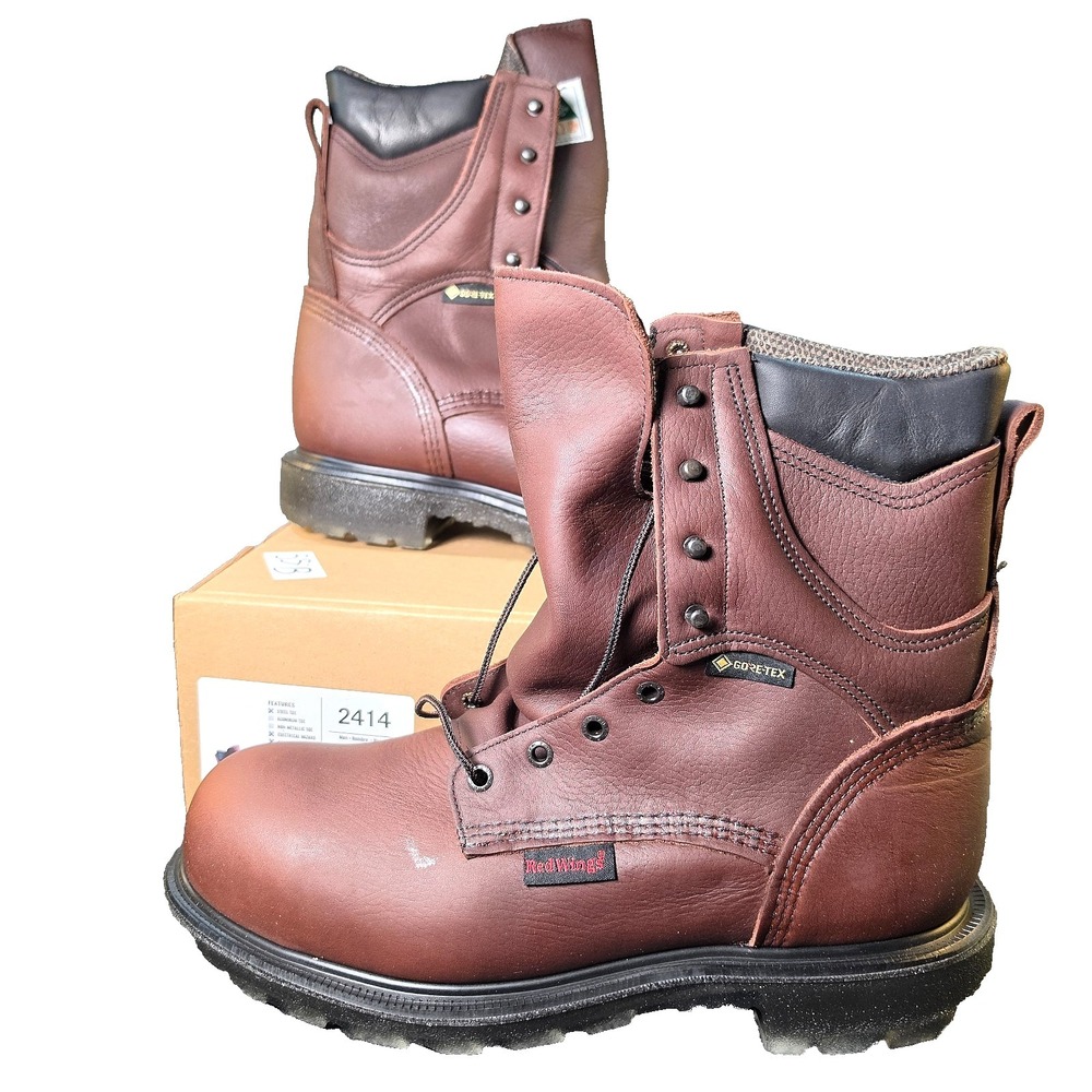 New RED WING  2414 Men 11.5 D Waterproof Steel Toe (ESR) Slip Resistant Gore-Tex